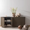 Rodeo bal kussen groot metallic koperbruin