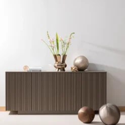 Rodeo bal kussen groot metallic koperbruin