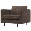 Rodeo classic fauteuil ribstof bruin