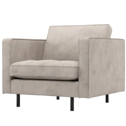 Rodeo classic fauteuil ribstof ecru