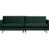 Rodeo classic 3-zits bank velvet bosgroen