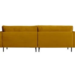 Rodeo classic 3-zits bank velvet okergeel