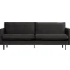 Rodeo classic 2,5-zits bank velvet antraciet