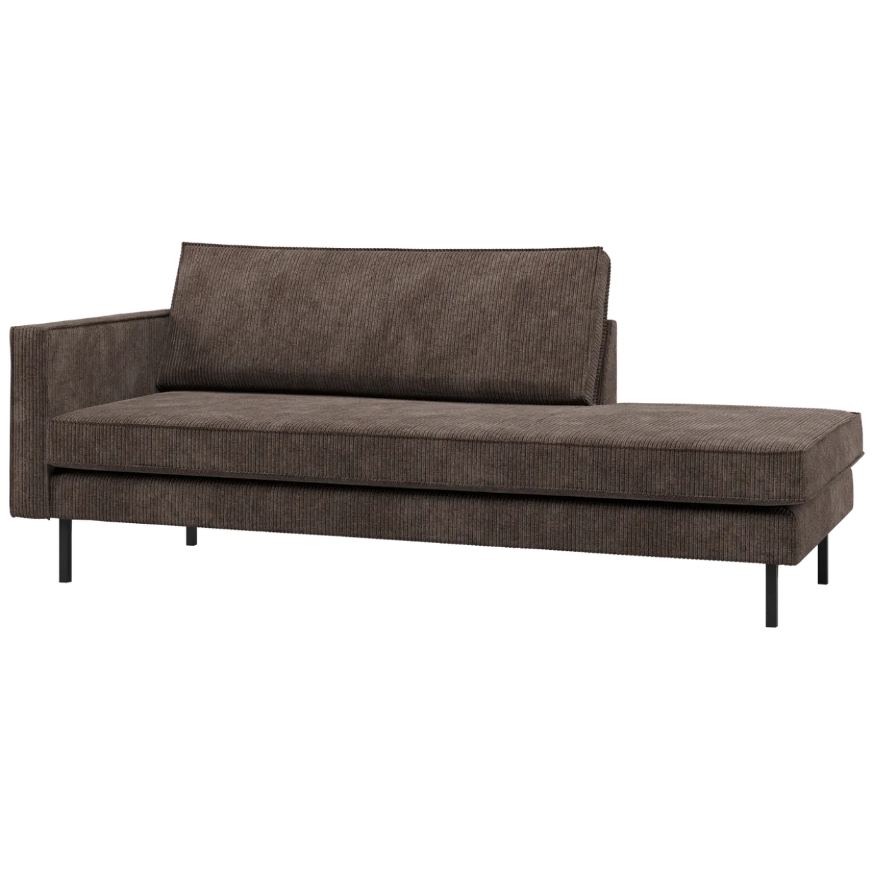 Rodeo daybed links ribstof bruin