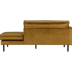 Rodeo daybed links velvet honinggeel