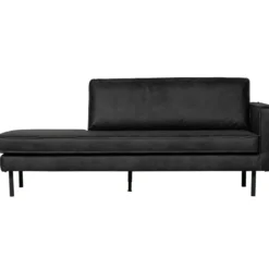 Rodeo daybed rechts ecoleer zwart