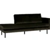 Rodeo daybed rechts velvet donkergroen