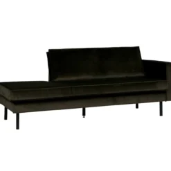 Rodeo daybed rechts velvet donkergroen