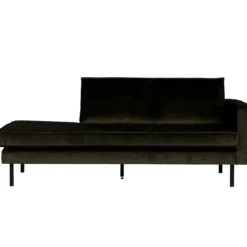 Rodeo daybed rechts velvet donkergroen