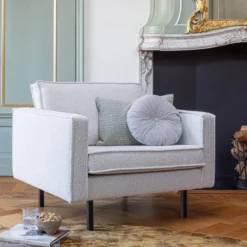 Rodeo fauteuil boucle naturel