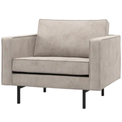 Rodeo fauteuil ribstof ecru