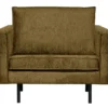 Rodeo fauteuil structure velvet brass