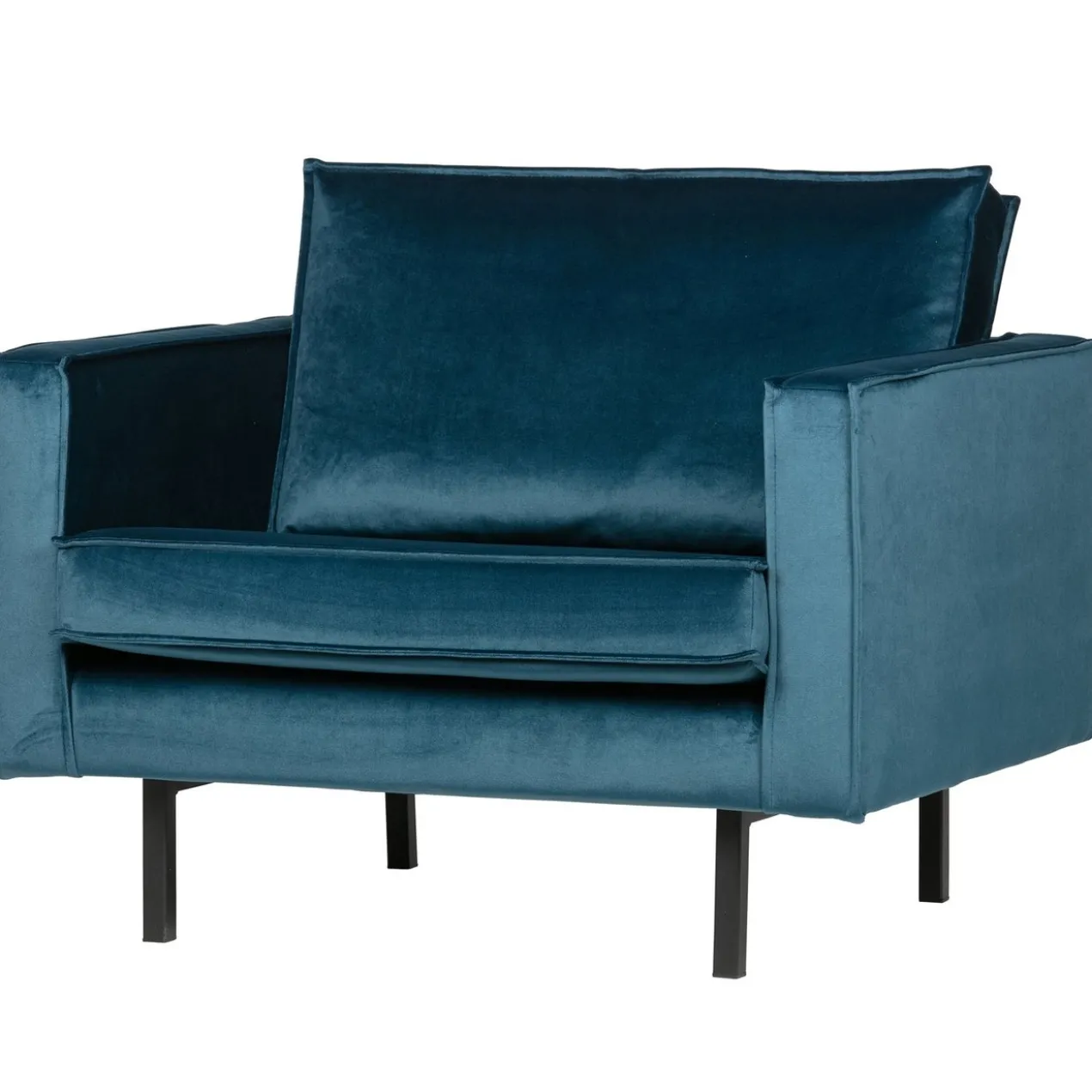 Rodeo fauteuil velvet blauw