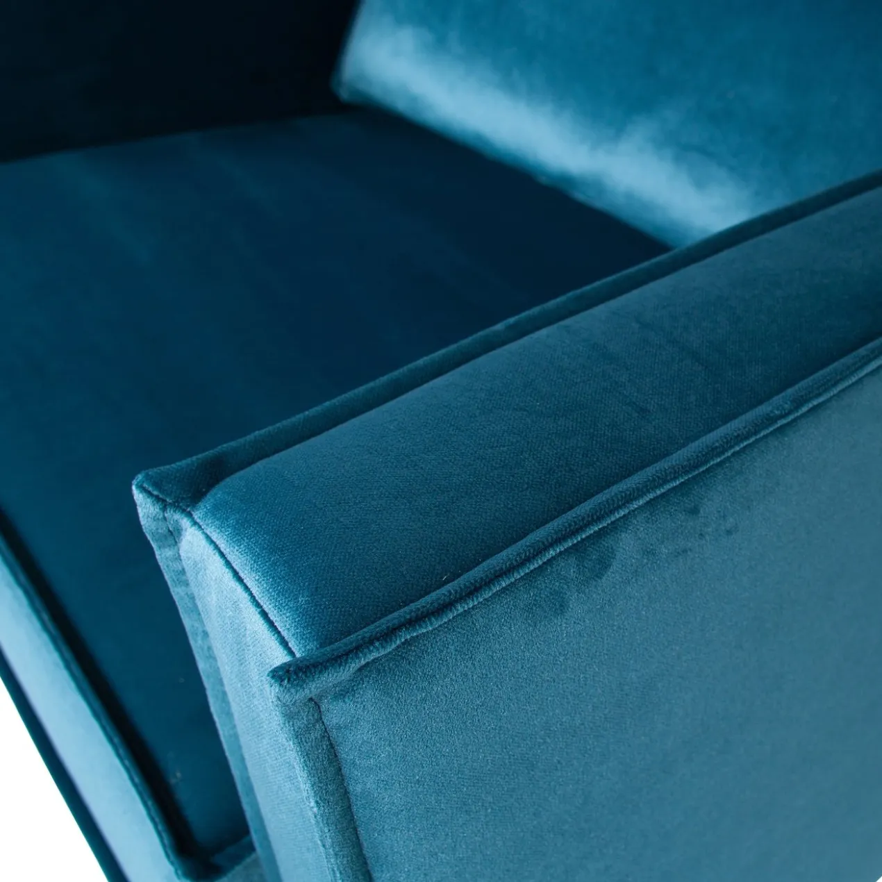 Rodeo fauteuil velvet blauw
