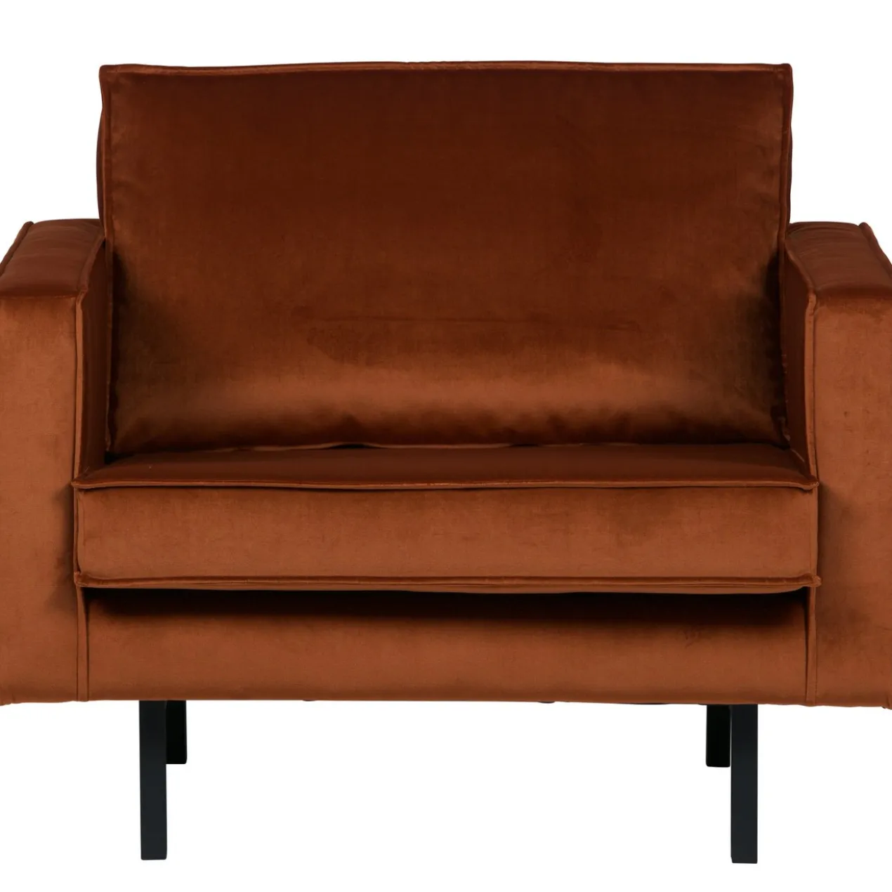 Rodeo fauteuil velvet roest