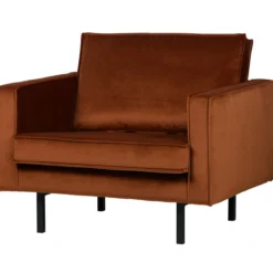 Rodeo fauteuil velvet roest
