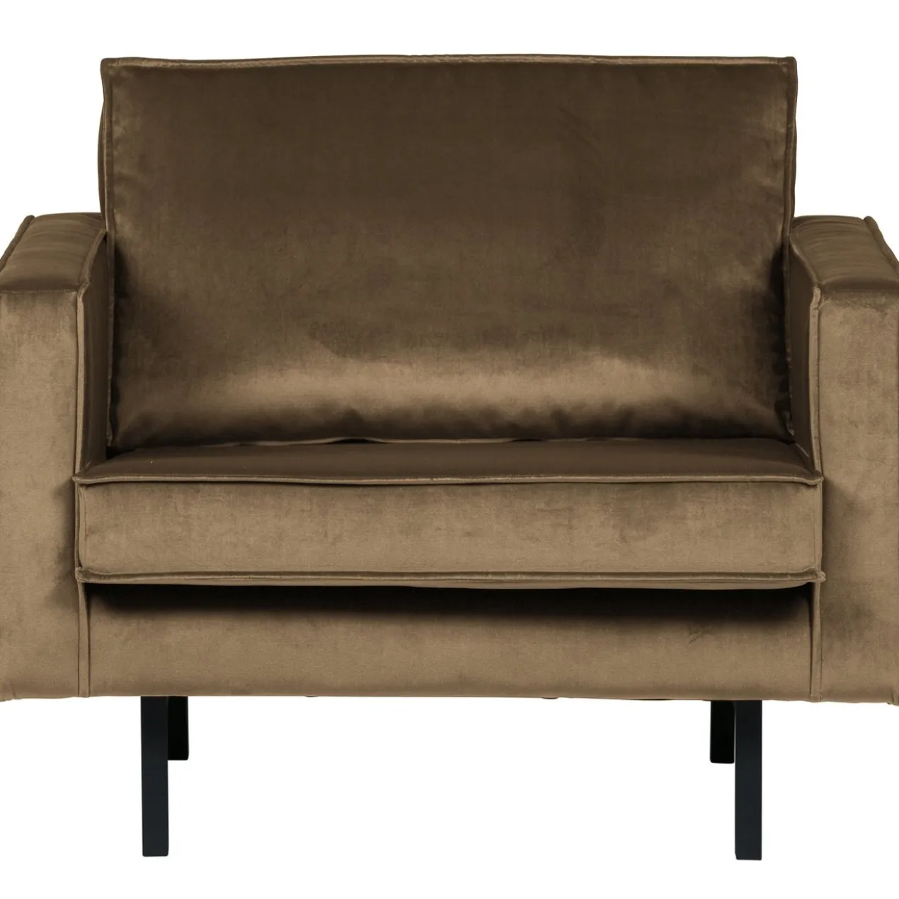 Rodeo fauteuil velvet taupe