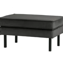 Rodeo hocker op poten velvet antraciet
