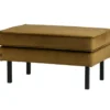 Rodeo hocker op poten velvet honinggeel