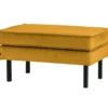Rodeo hocker op poten velvet okergeel