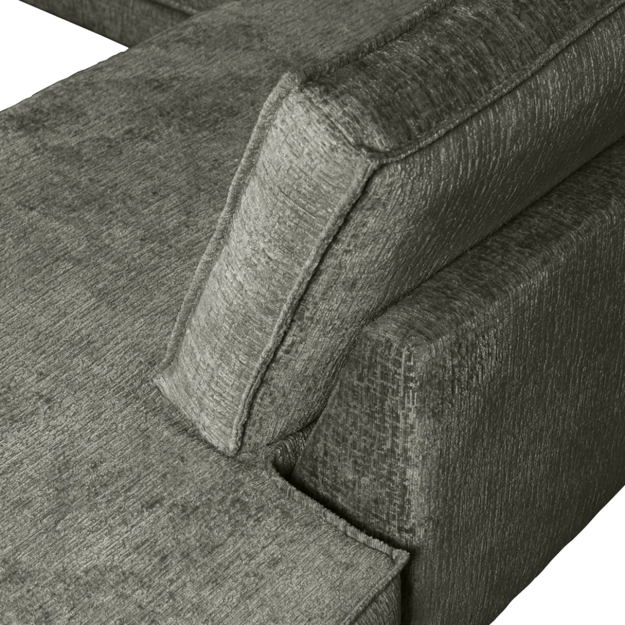 Rodeo hoekbank rechts structure velvet frost
