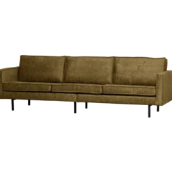 Rodeo 3-zits bank structure velvet brass