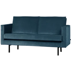 Rodeo 2-zits bank velvet blauw [fsc]
