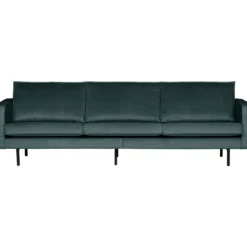 Rodeo 3-zits bank velvet groenblauw