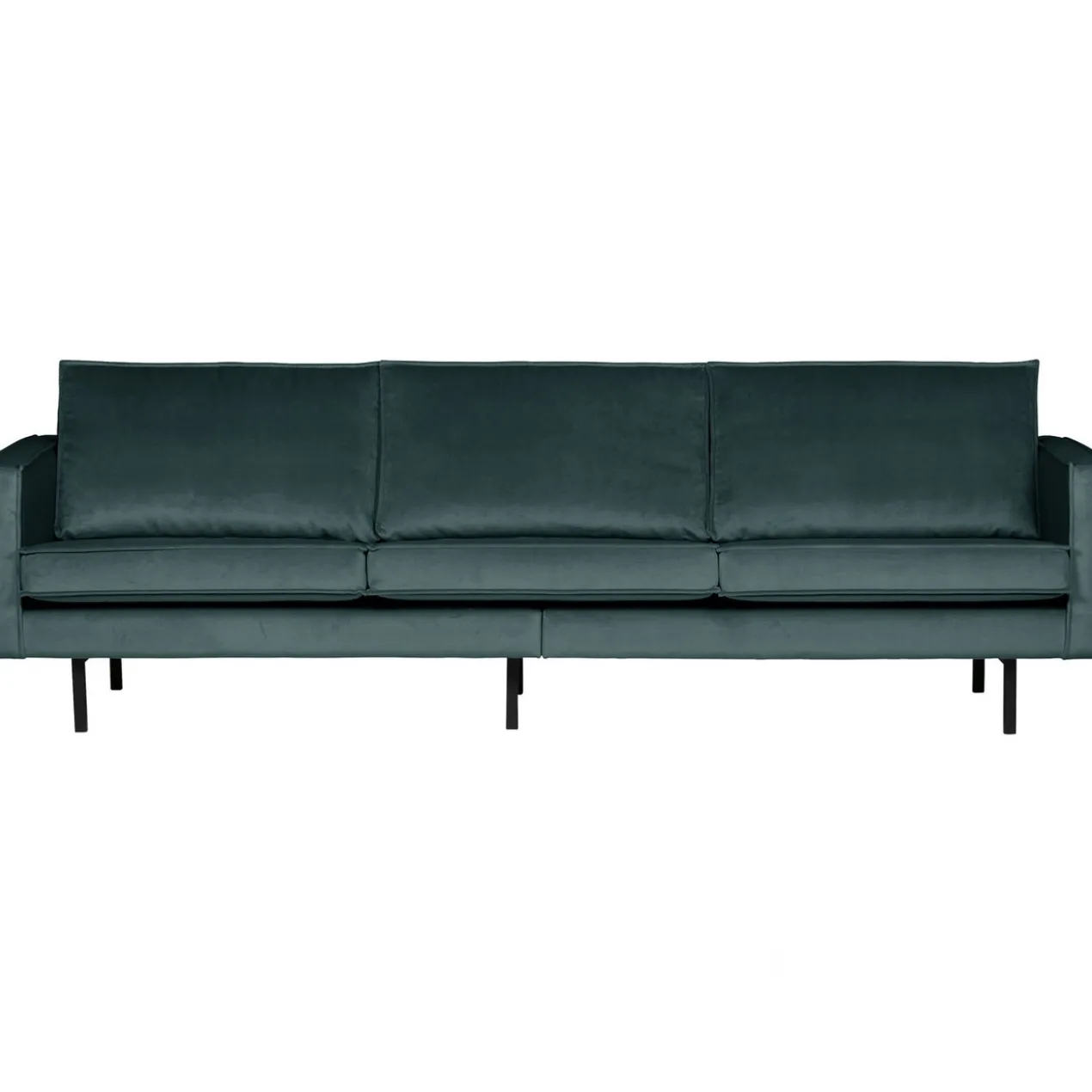 Rodeo 3-zits bank velvet groenblauw
