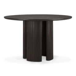 Roller Max eettafel 150 rond - donker mahonie