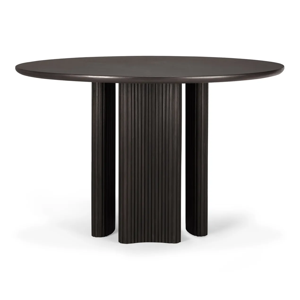 Roller Max eettafel 150 rond - donker mahonie