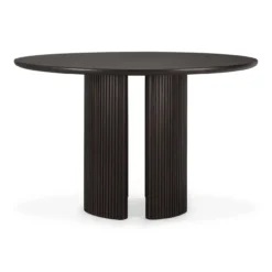 Roller Max eettafel 150 rond - donker mahonie