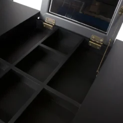 Romy hal/kaptafel hout zwart