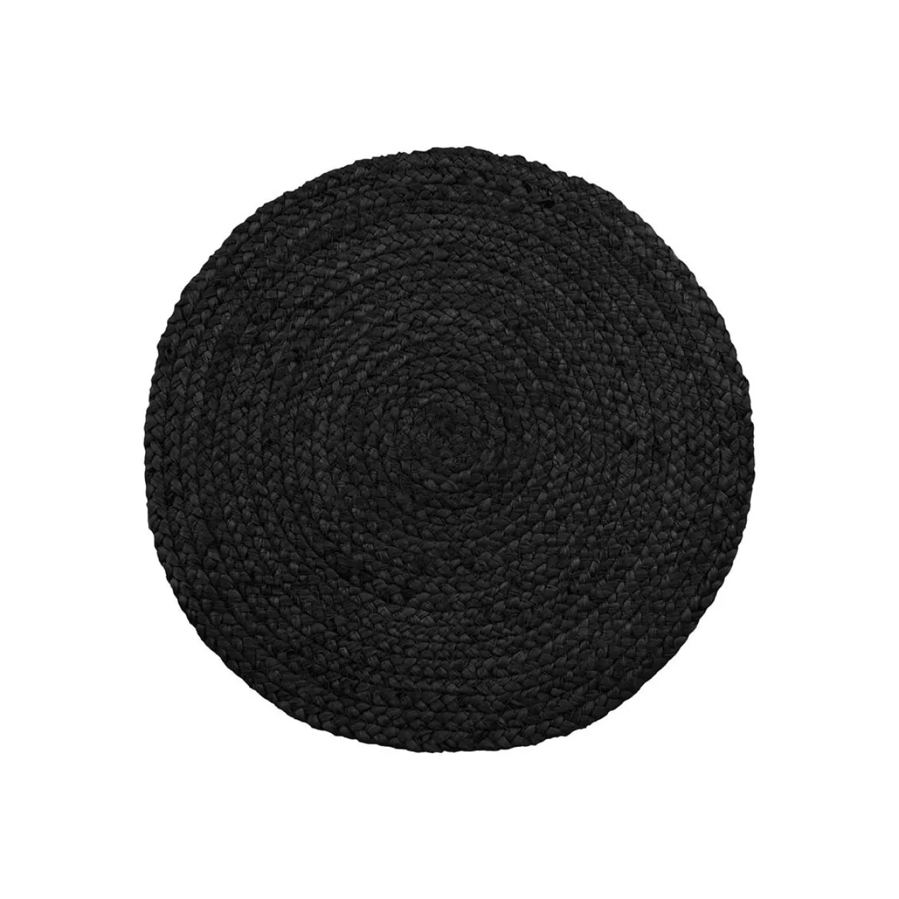Ronde placemat Milly jute (set van 4) Donkergrijs