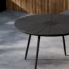 Ronde tuintafel Denzel Zwart