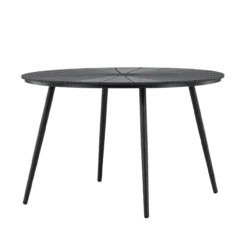 Ronde tuintafel Denzel Zwart