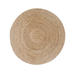 Rond vloerkleed Milou naturel Ø90 cm