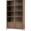 Ronja vitrinekast xl metaal military brown