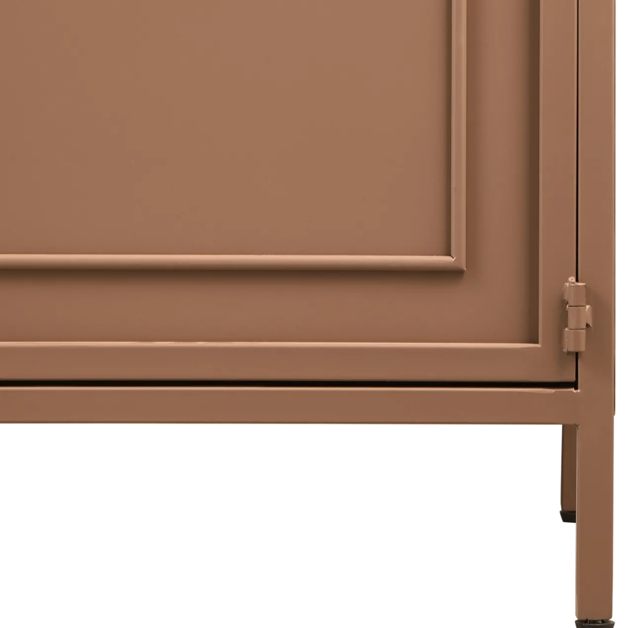 Ronja vitrinekast xl metaal military brown