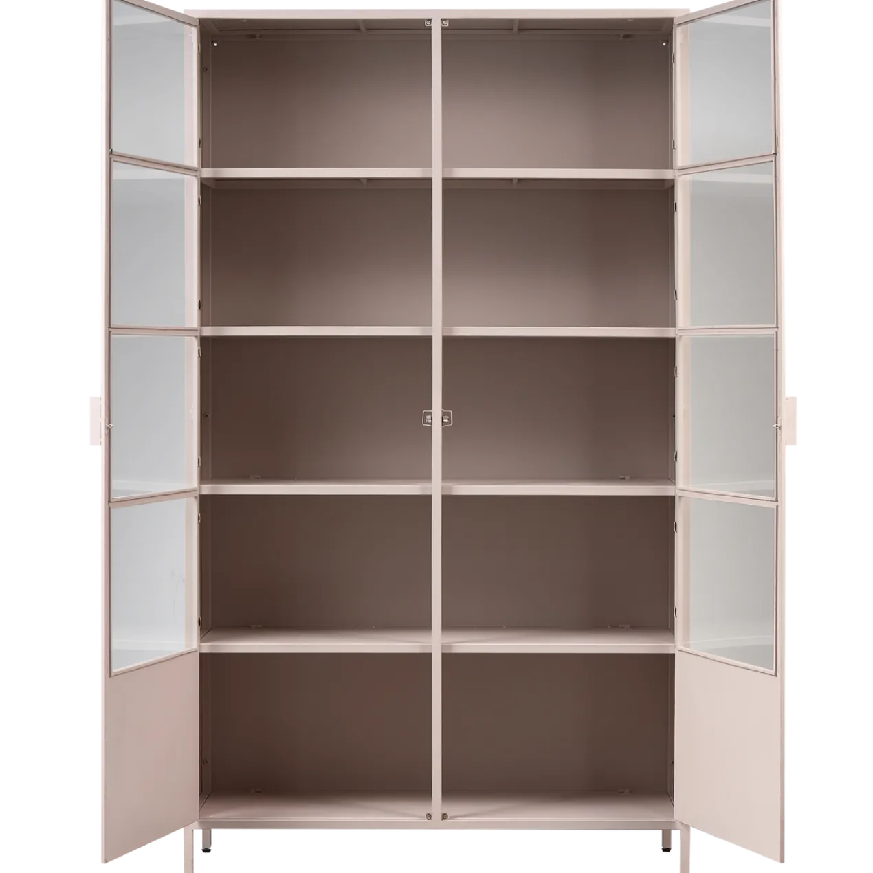 Ronja vitrinekast xl metaal soft pink