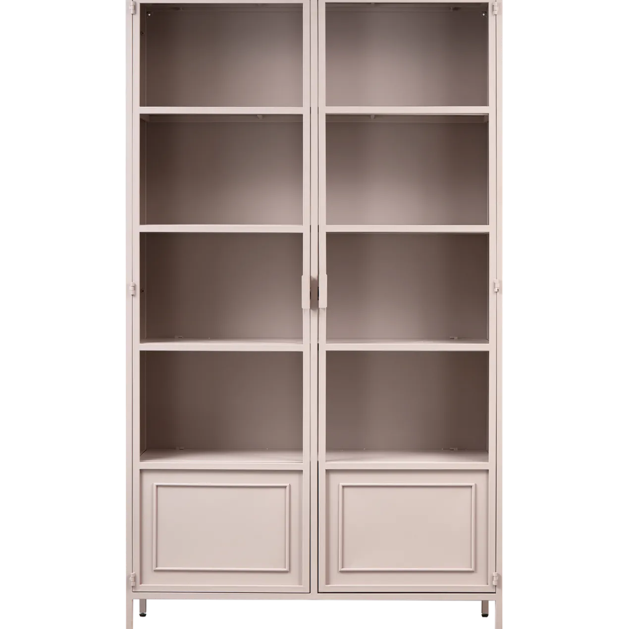 Ronja vitrinekast xl metaal soft pink