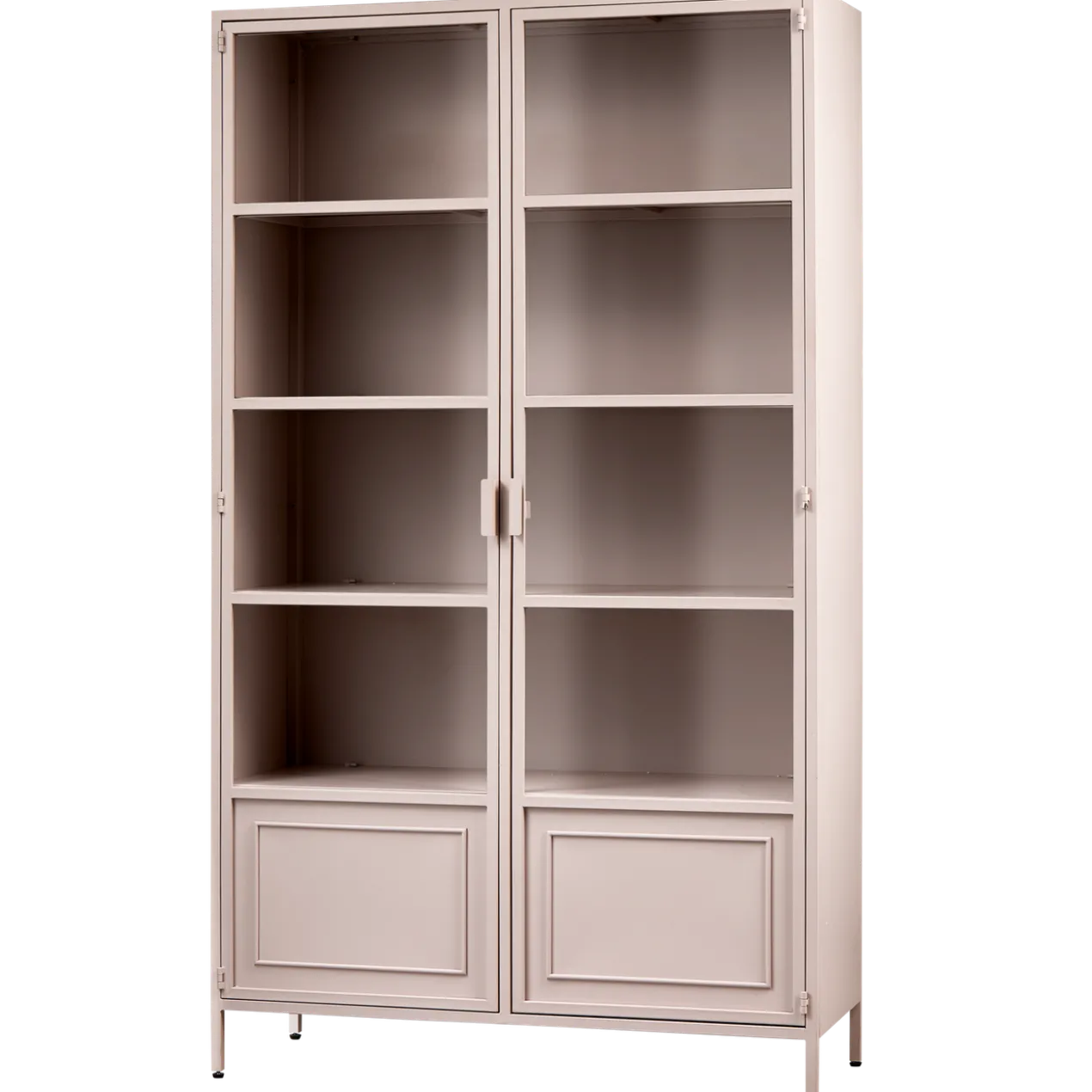 Ronja vitrinekast xl metaal soft pink