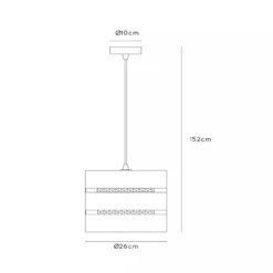 ROSAS HANGLAMP Ø 26CM ZWART