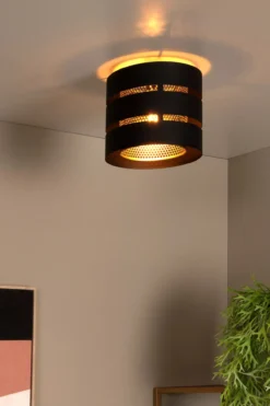ROSAS PLAFONDLAMP Ø 26CM ZWART
