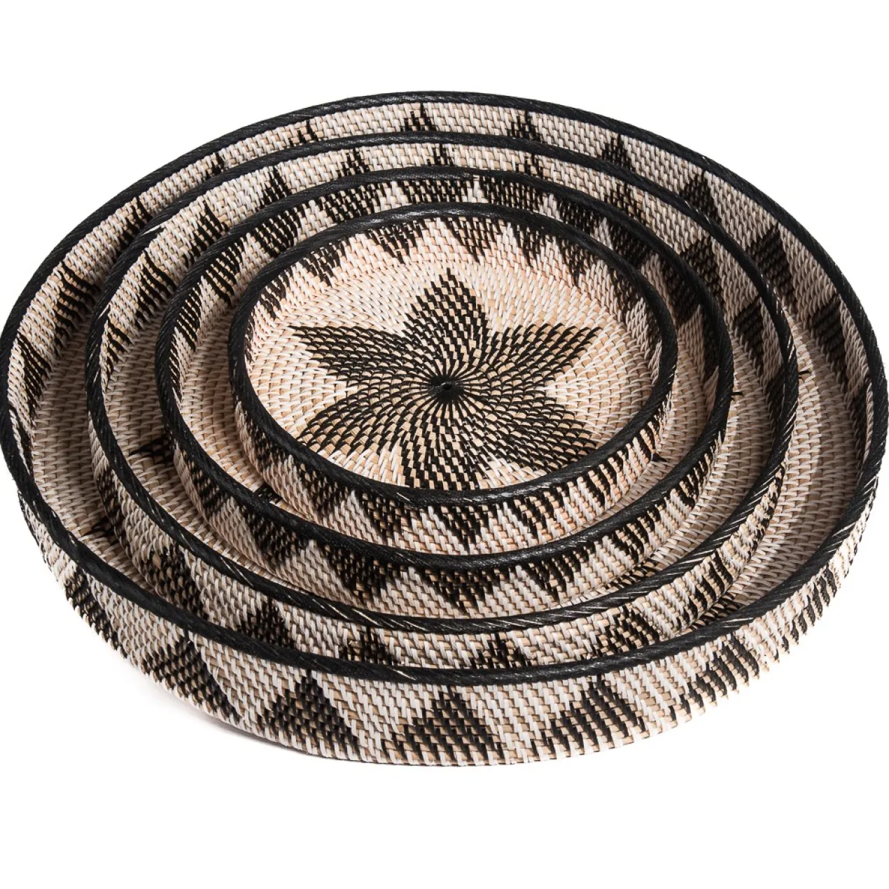 Rotan dienblad Baki Ø40cm