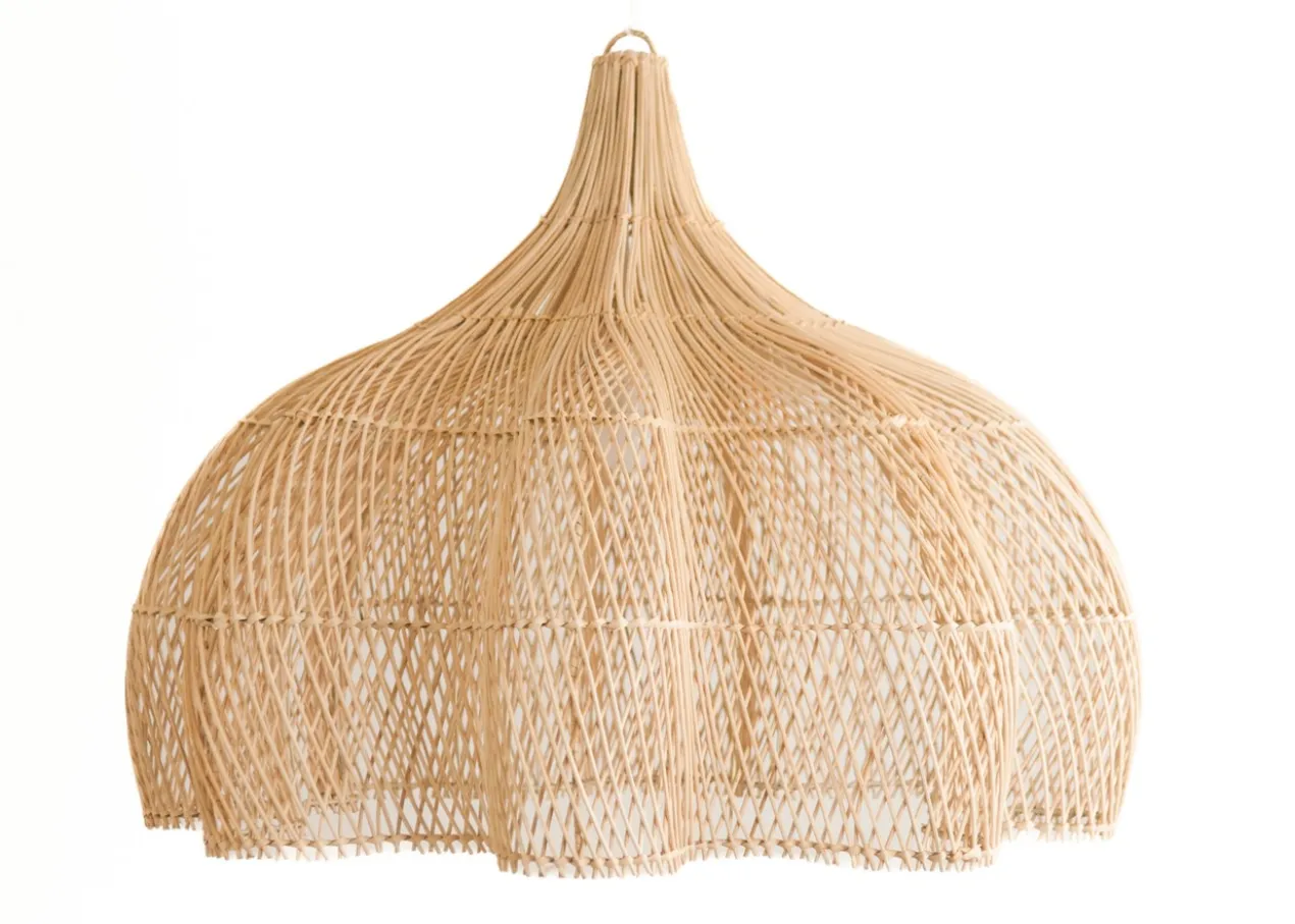 Rotan hanglamp Tiram naturel