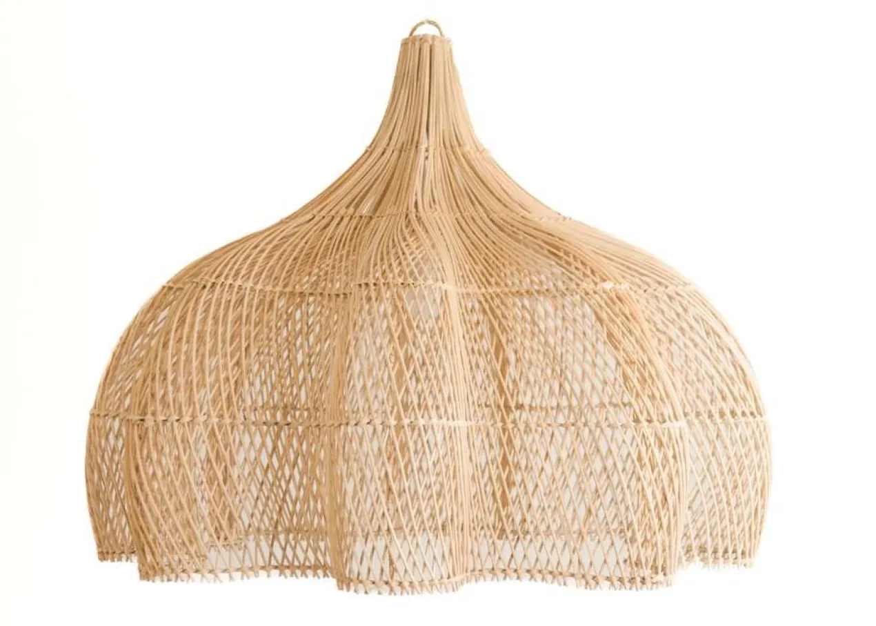 Rotan hanglamp Tiram XXL natural