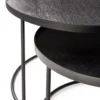 Round tray coffee table - set van 2 - small