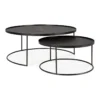 Round tray coffee table - set van 2 - large