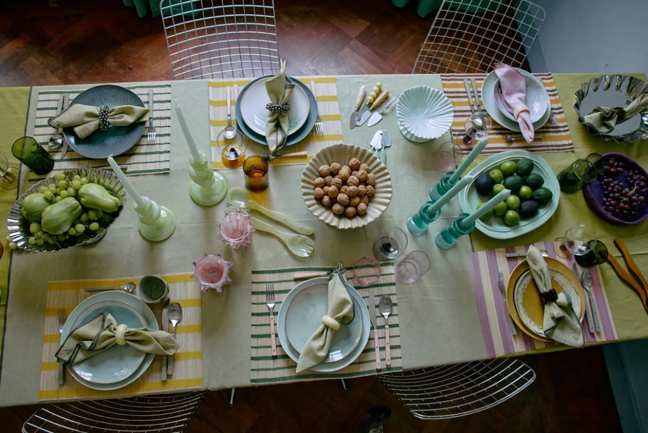 Saladebestek mist green - set van 2